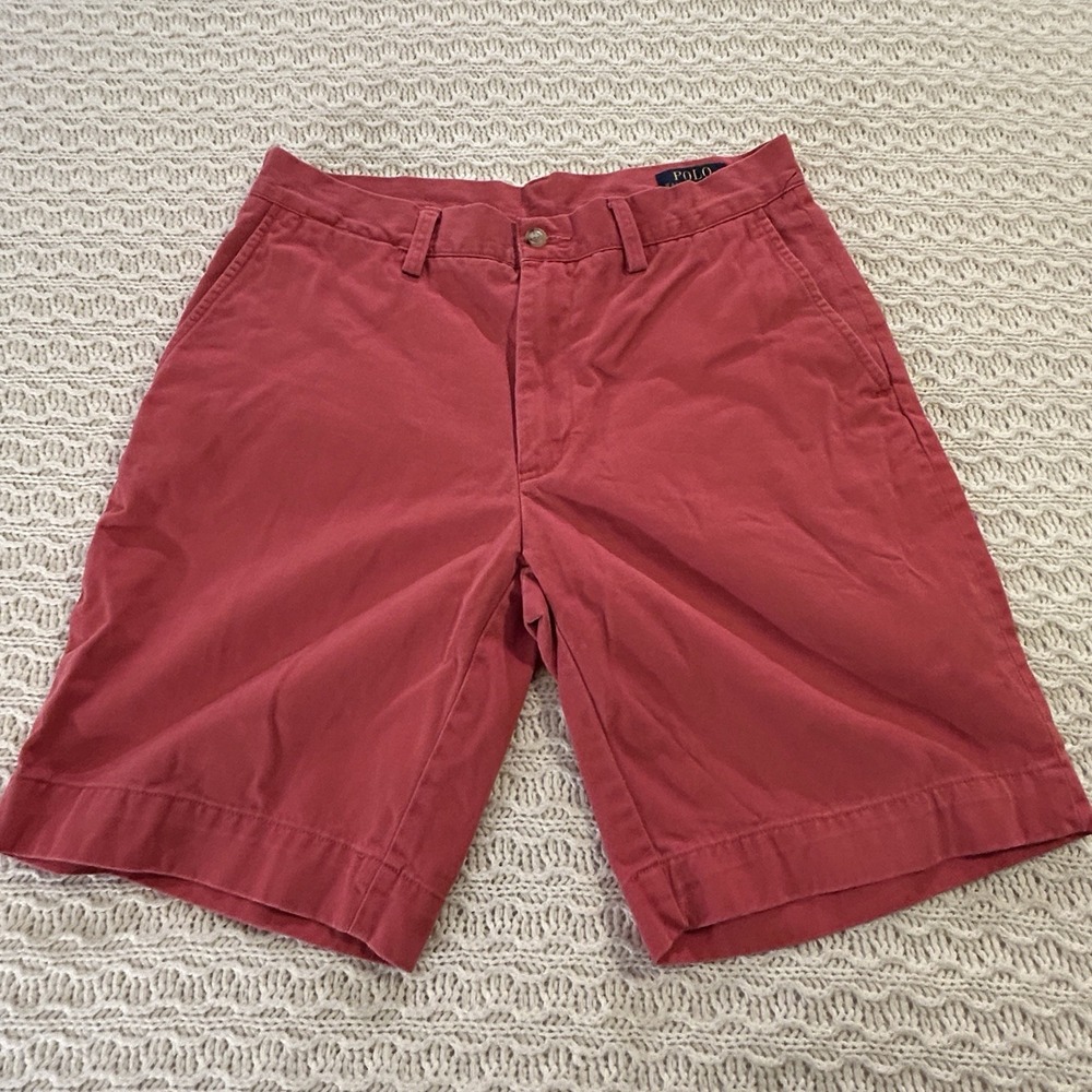 Polo Ralph Lauren Red Pink Men's Size 30 Denim Shorts